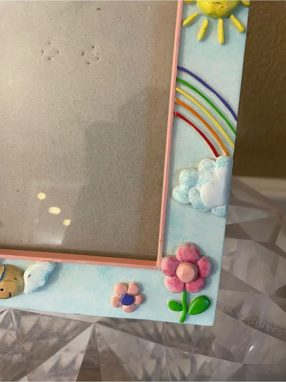 Grandmas Little Angel Rainbow Sunshine 5x7 Vintage Picture Frame